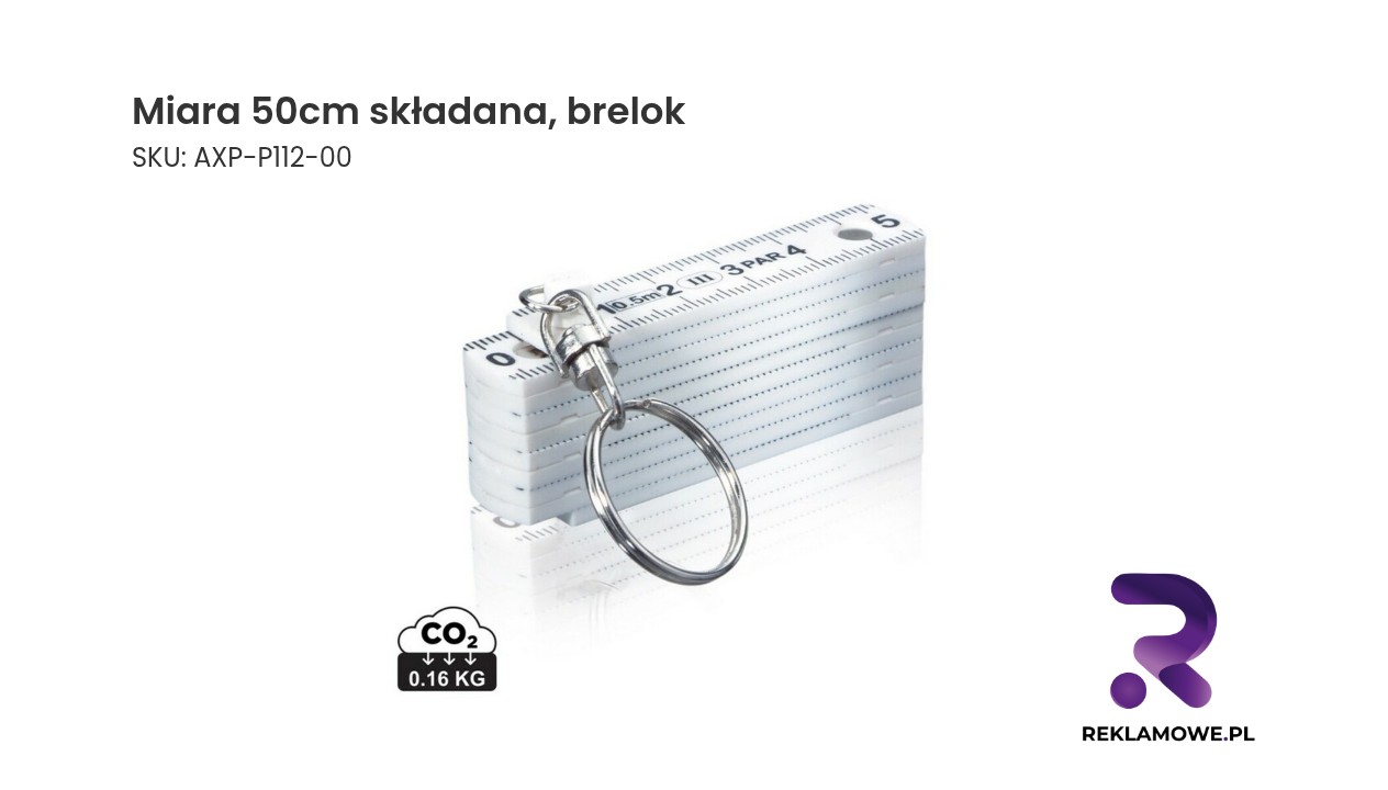 Składana miara 50 cm z funkcją breloka