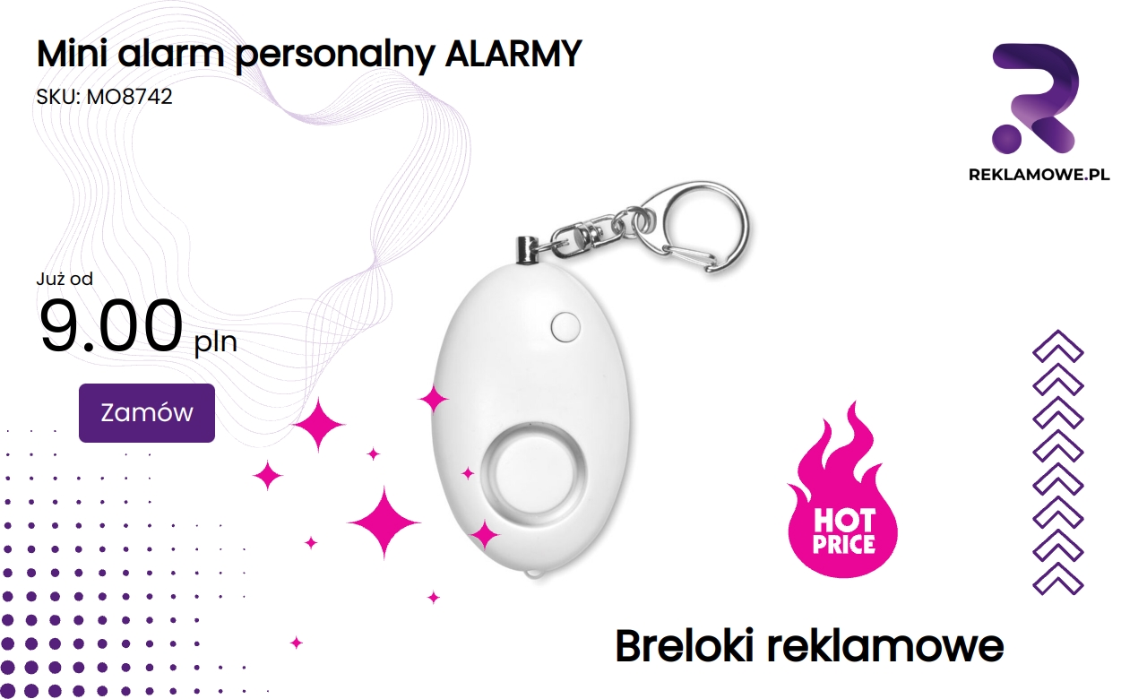 Mini alarm personalny marki ALARMY