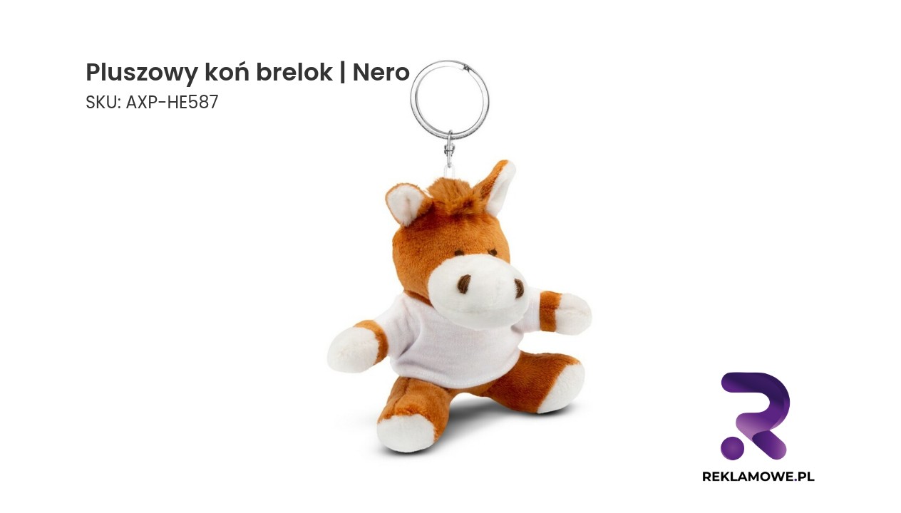 Pluszowy koń, brelok | Nero Pluszowy koń brelok Nero