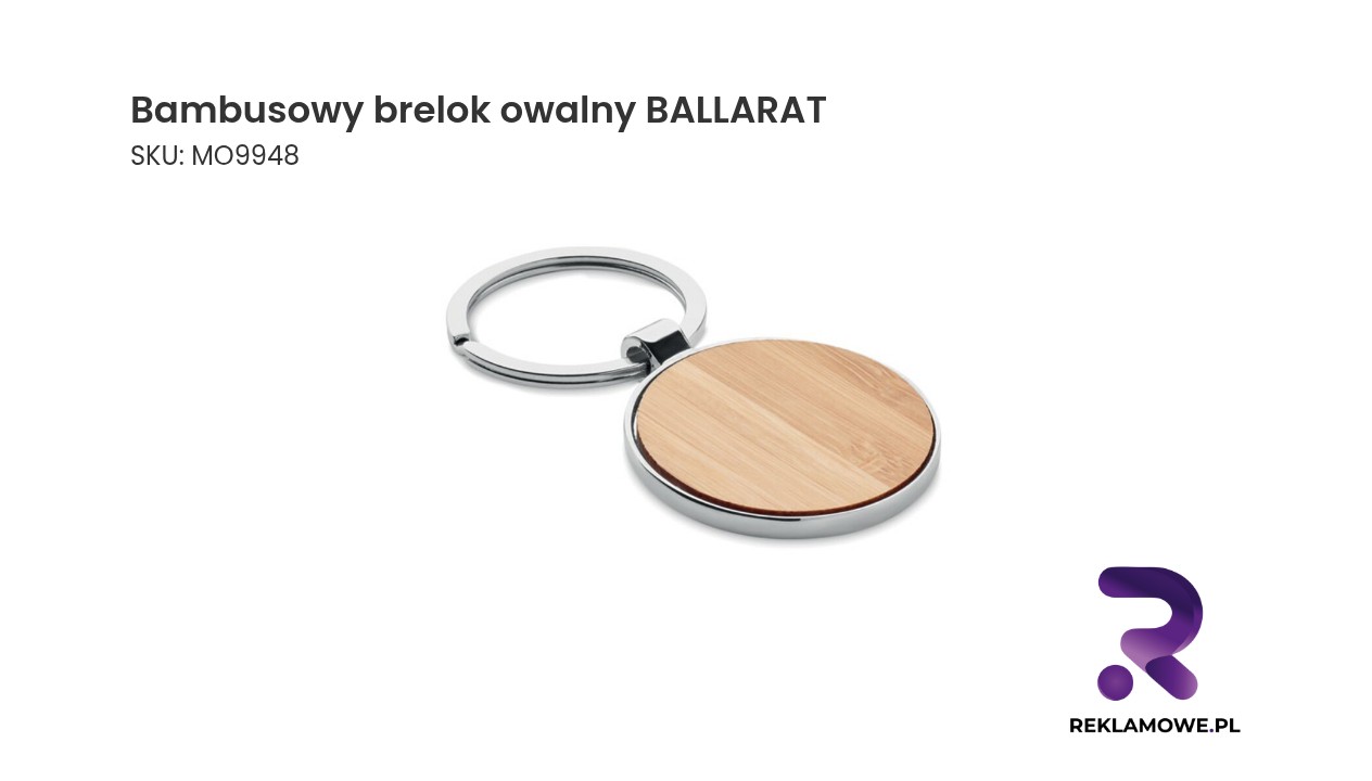 Owalny bambusowy brelok Ballarat