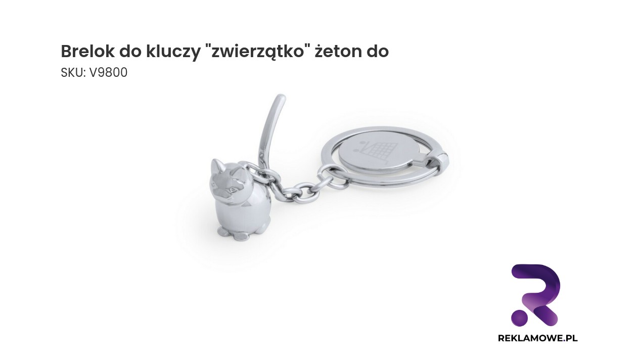 Brelok do kluczy na białym tle