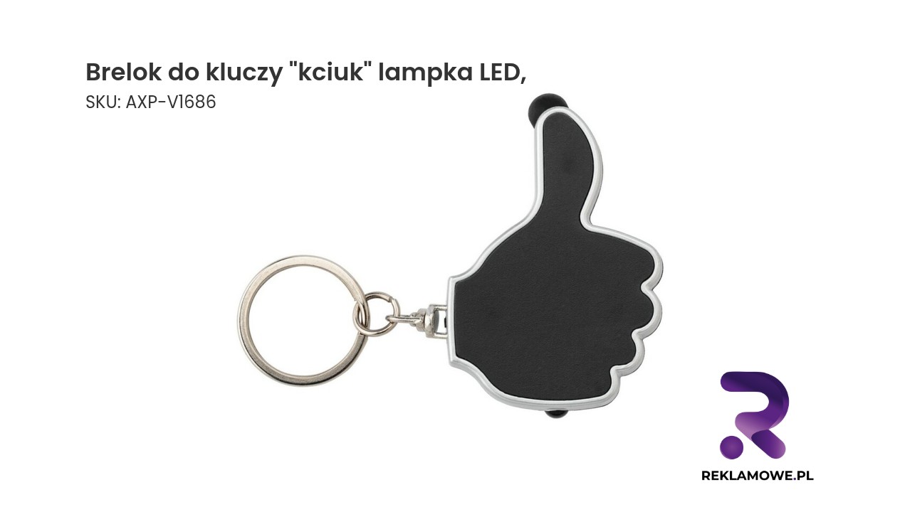 Brelok do kluczy w kształcie kciuka