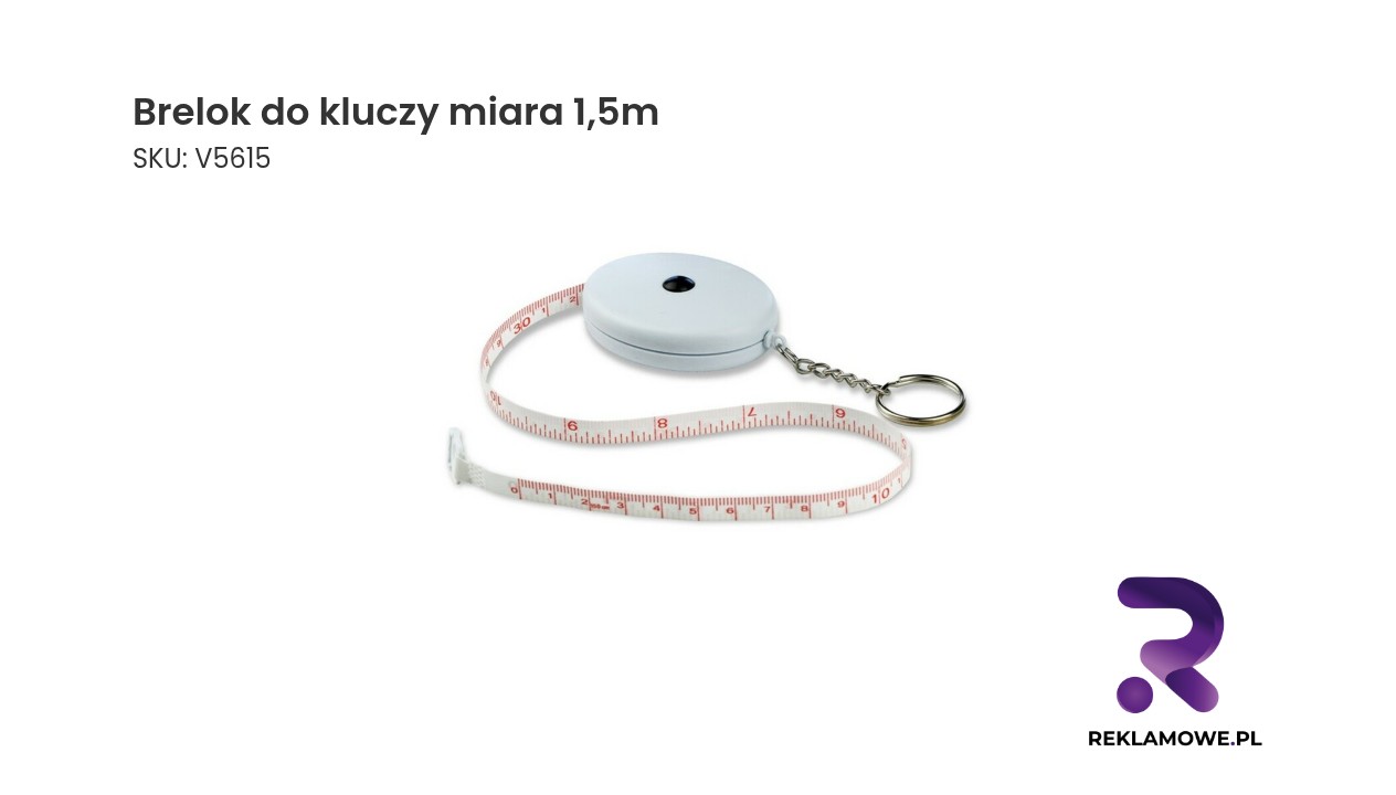 Brelok do kluczy z miarą 1,5 metra