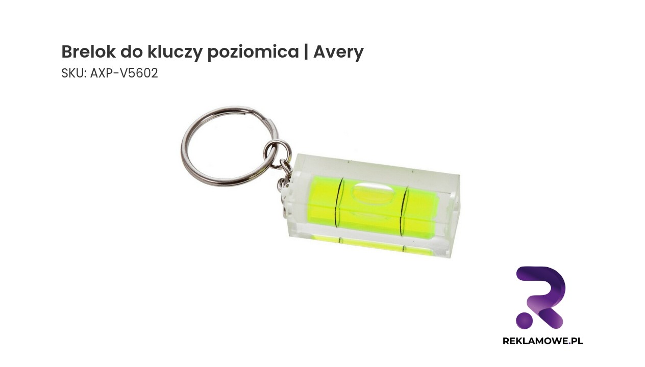 Brelok do kluczy, poziomica | Avery Brelok do kluczy z poziomicą marki Avery