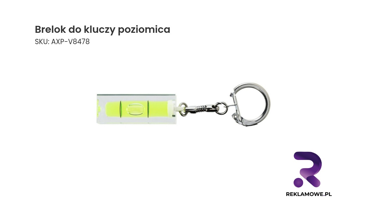 Brelok do kluczy, poziomica Brelok do kluczy z poziomicą