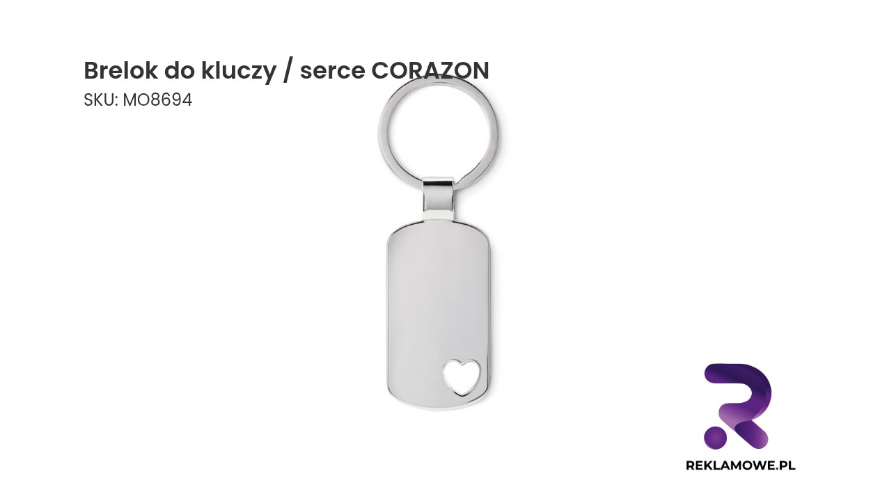 Brelok do kluczy serce CORAZON – elegancki brelok w kształcie serca