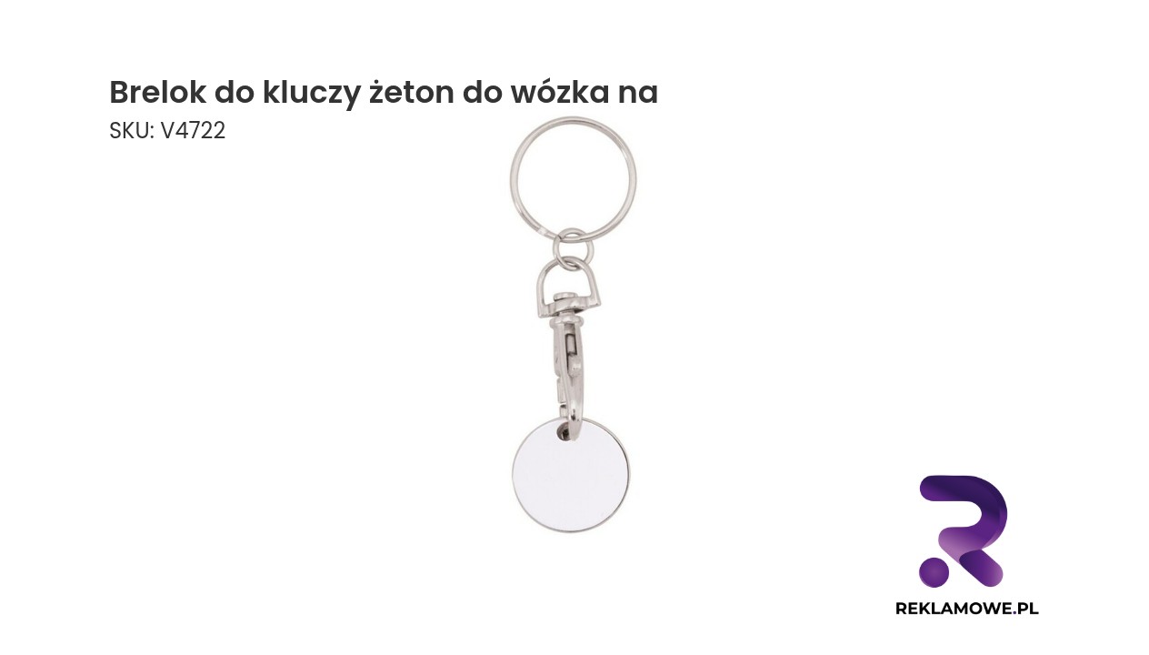 Brelok do kluczy z żetonem do wózka na zakupy