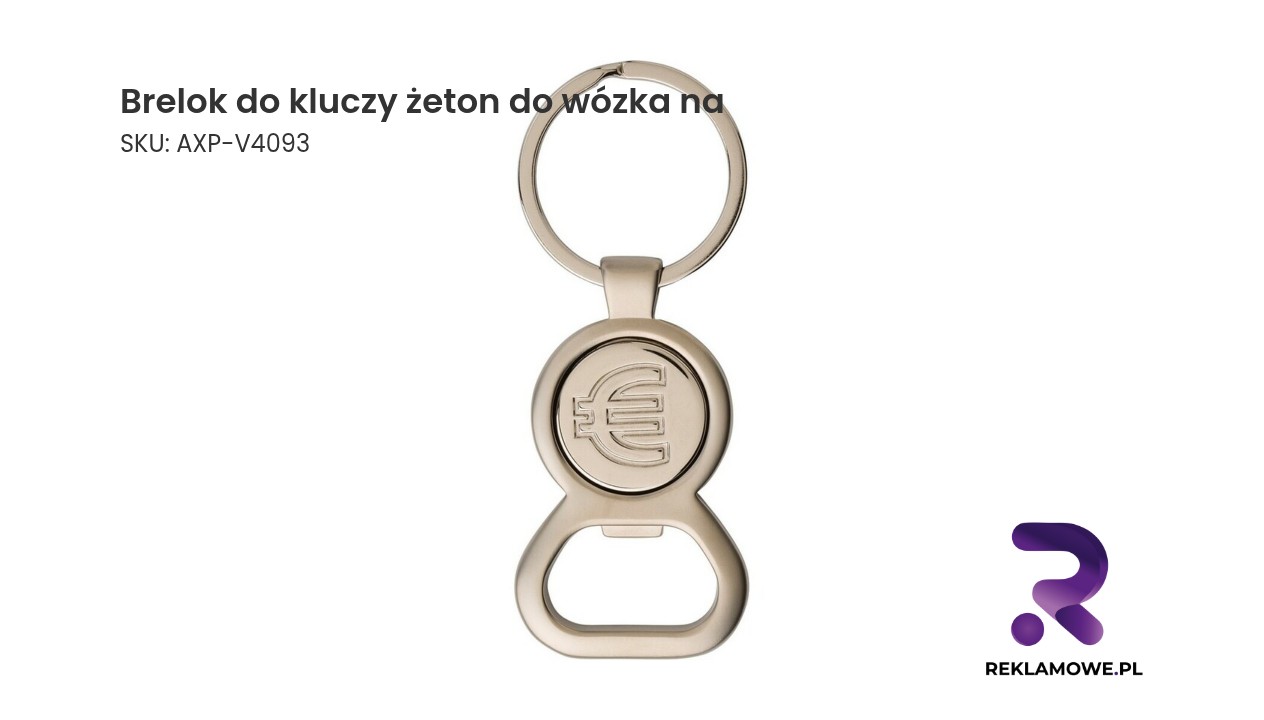 Brelok do kluczy z żetonem do wózka