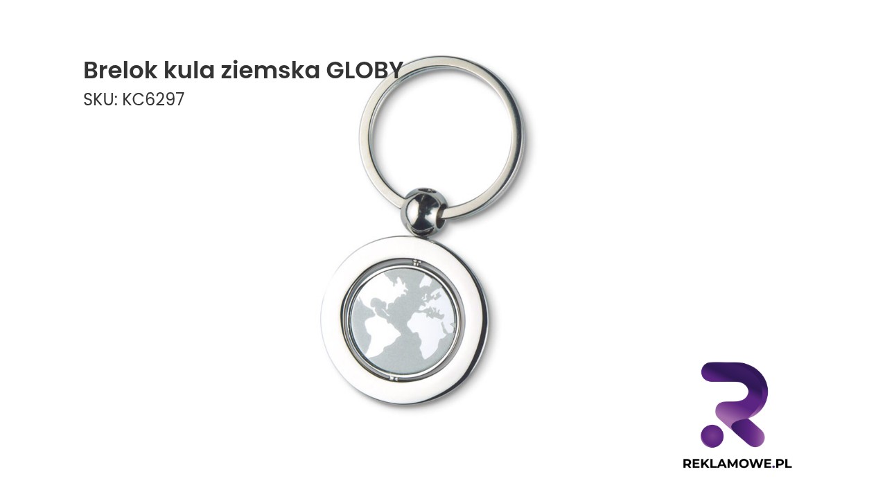 Brelok w kształcie kuli ziemskiej GLOBY