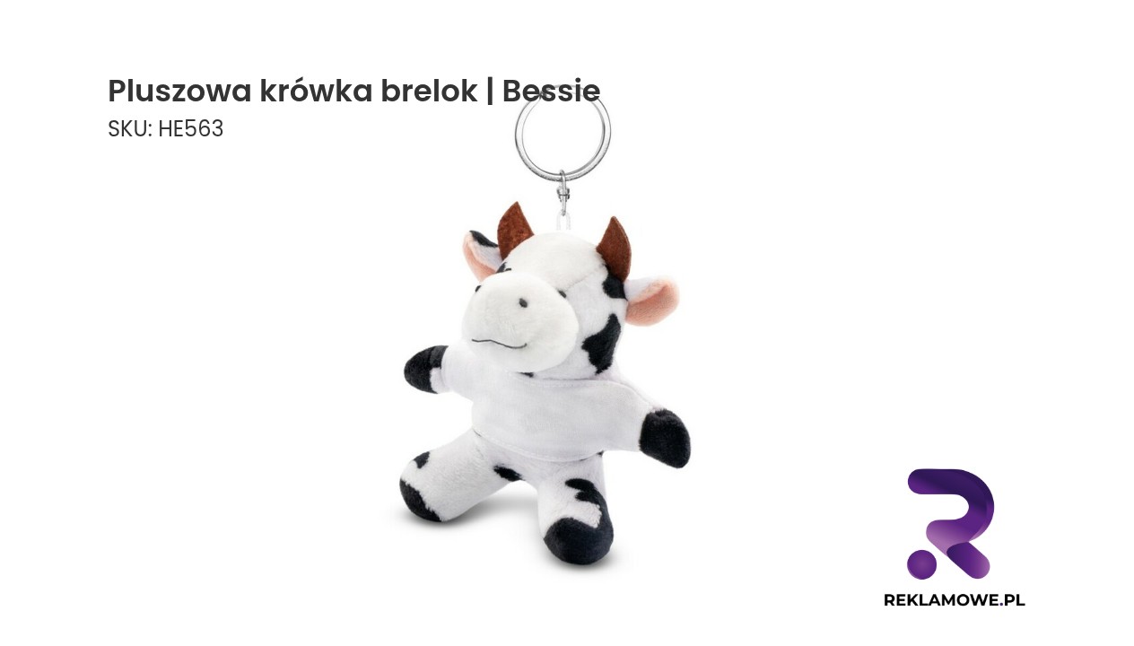 Brelok w kształcie pluszowej krowki Bessie