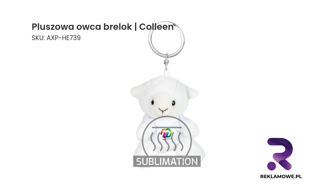 Pluszowa owca, brelok | Colleen Pluszowa owca brelok Colleen - miękki brelok w kształcie owcy