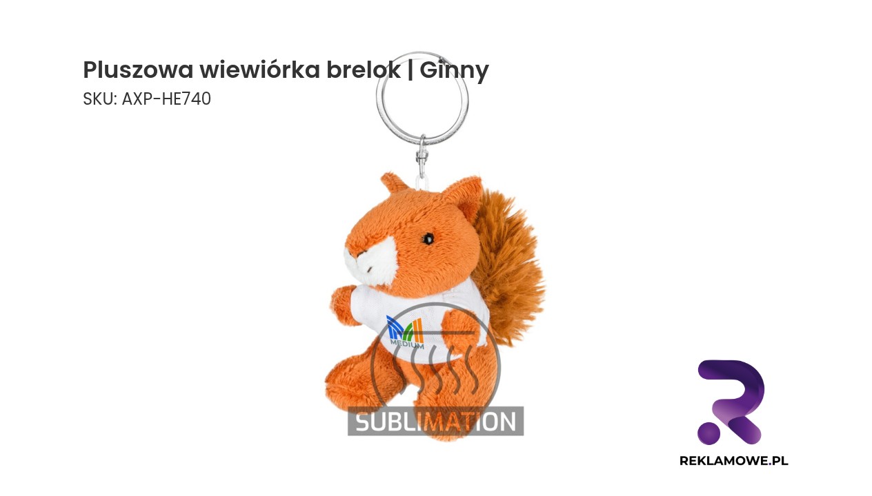 Pluszowa wiewiórka brelok Ginny