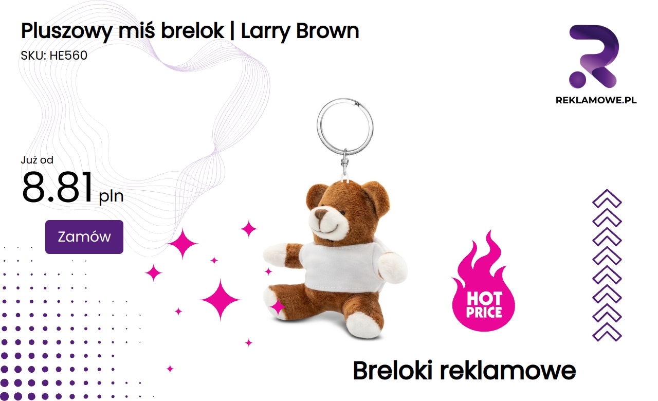 Pluszowy miś brelok Larry Brown